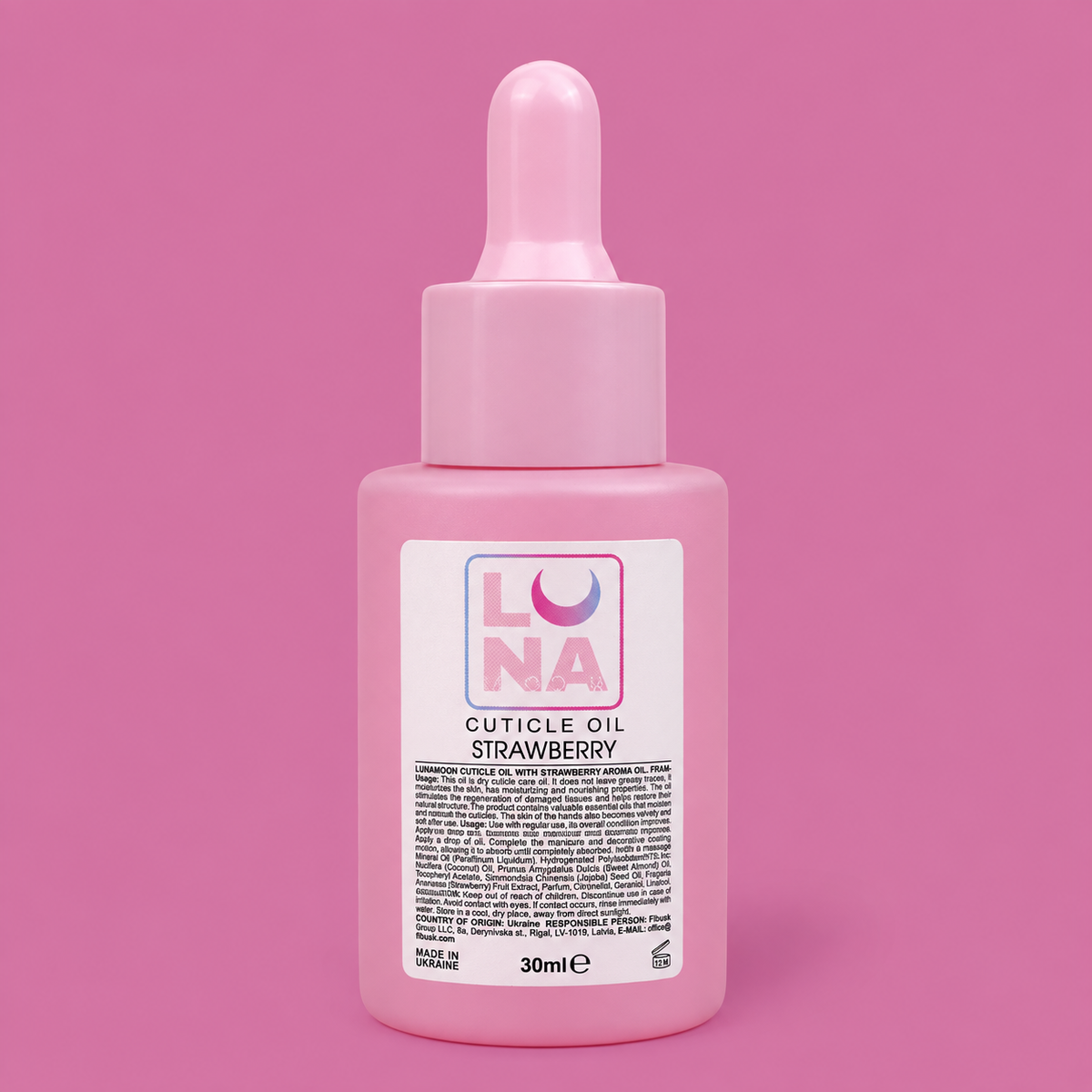 LunaMoon Cuticle Oil with Strawberry 30ml