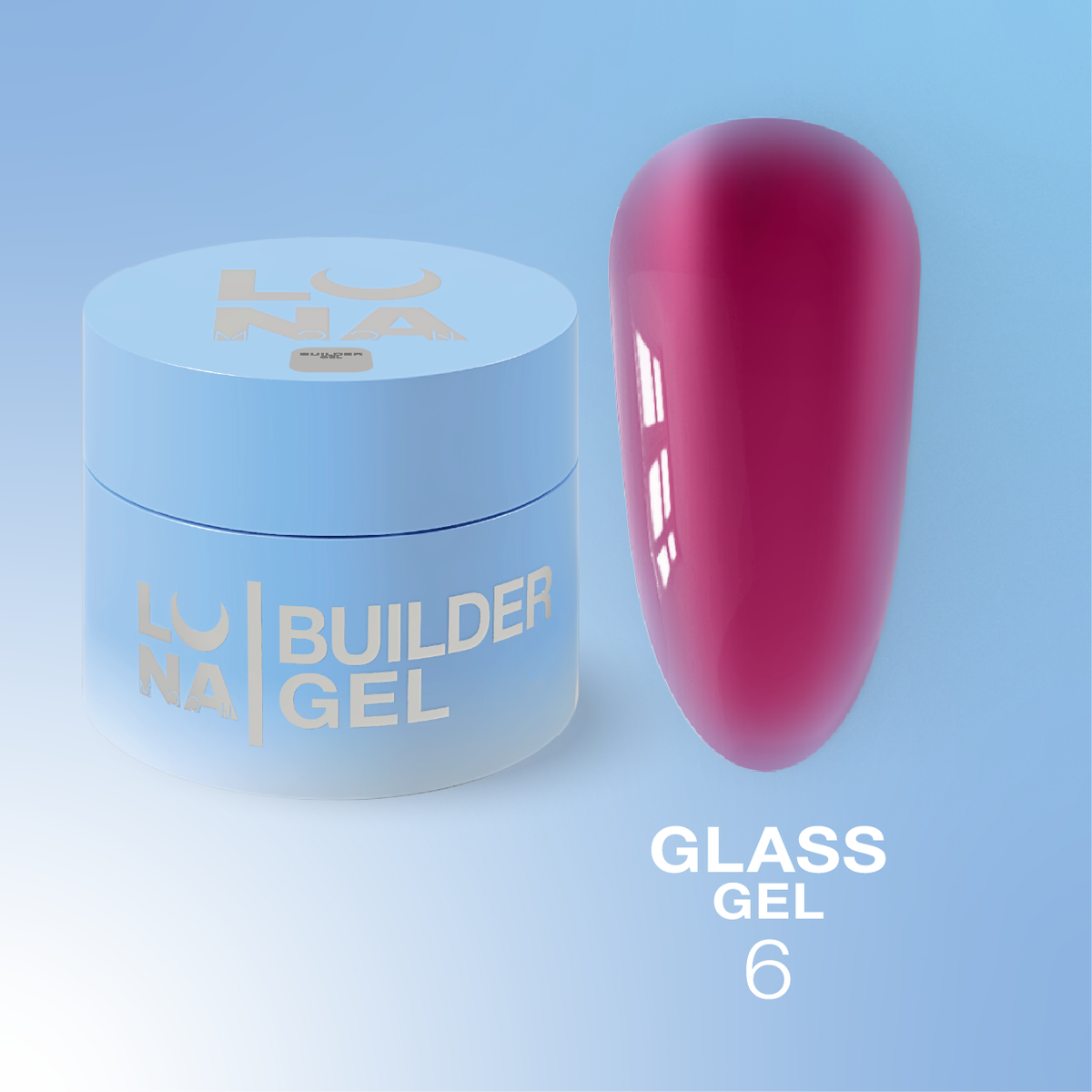 LunaMoon Glass Builder Gel nr6 15ml