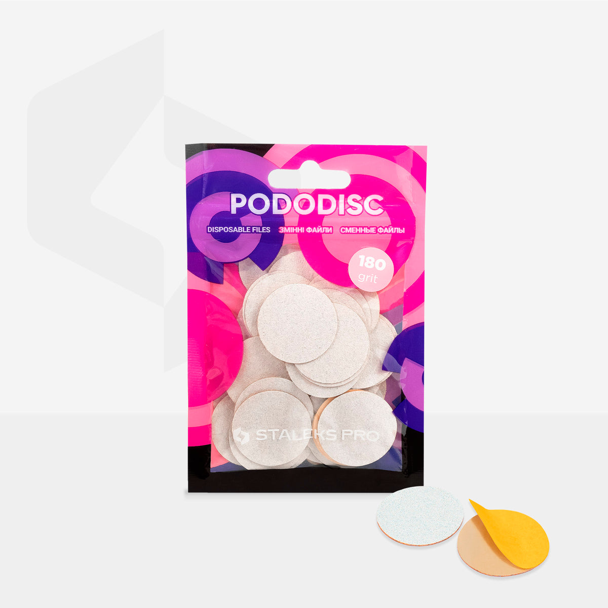 Staleks Discos Desechables Blancos PODODISC L PDF-25-180W (grano 180)
