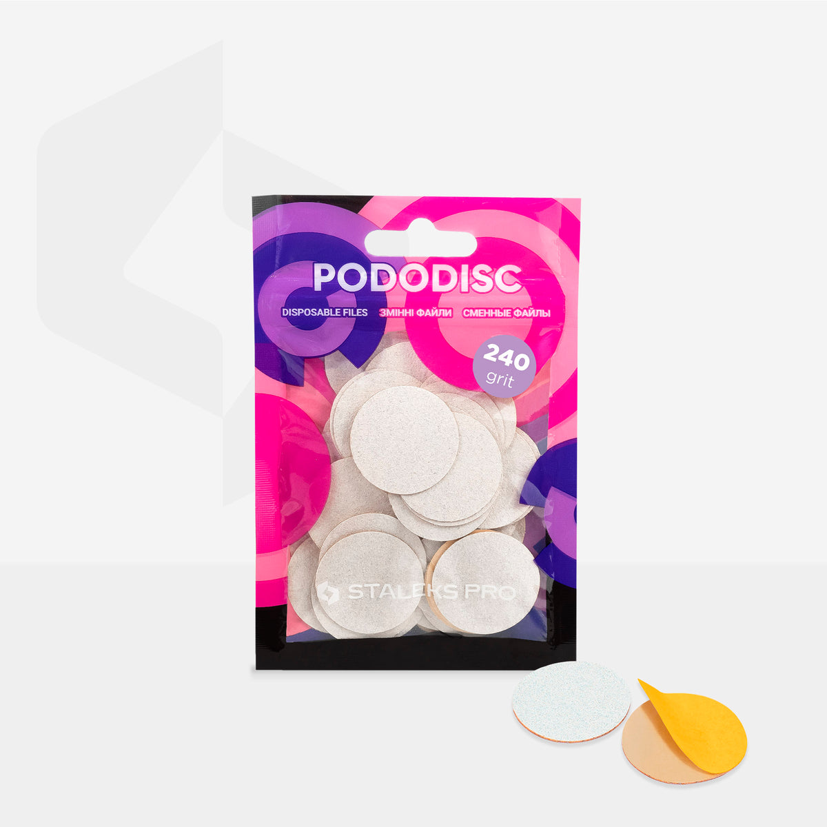 Staleks Discos Desechables Blancos PODODISC L PDF-25-240W (grano 240)